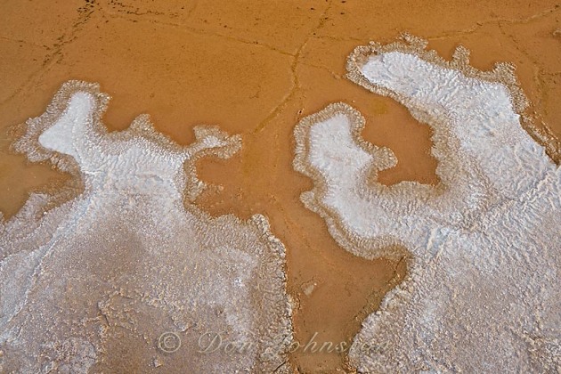 Cottonball basin- salt and mud patterns caused by  evapouration from an endorheic pond
